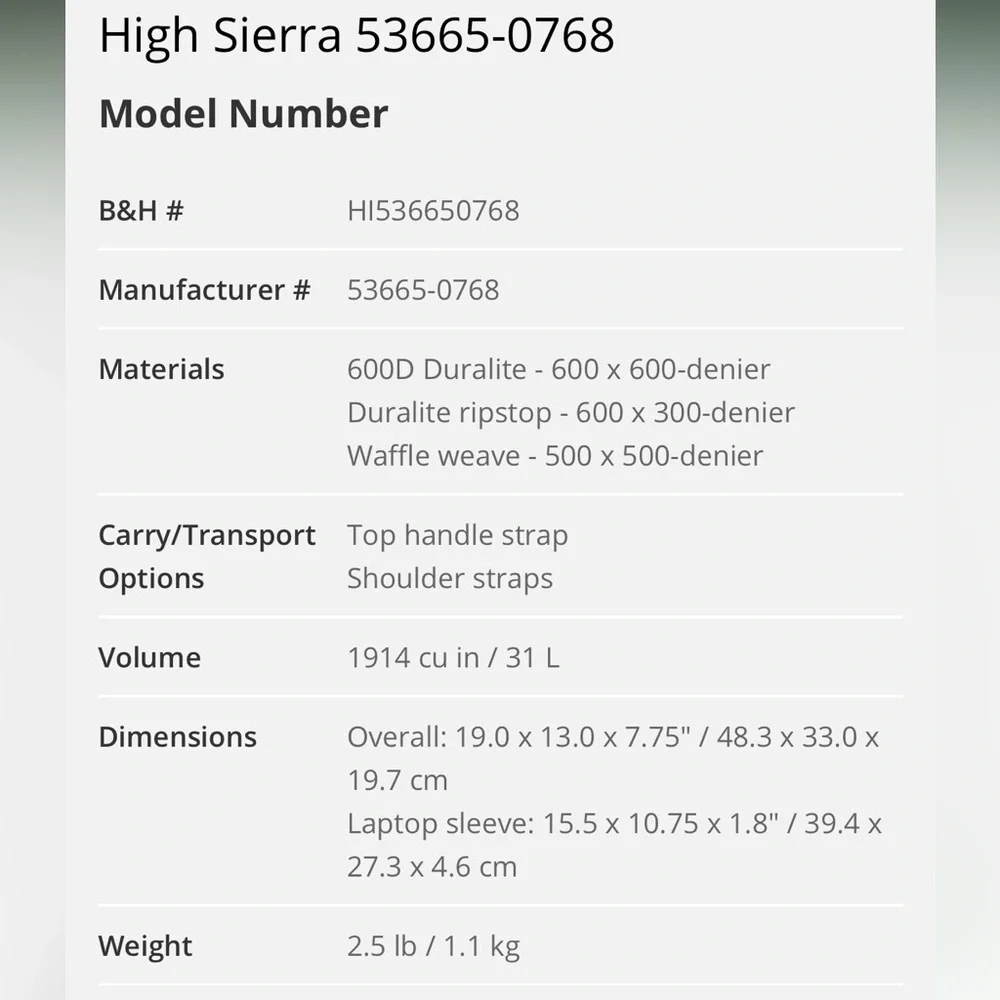 High Sierra Unisex Swerve Charcoal Grey and Hyperdots Laptop Backpack EUC - Picture 12 of 12